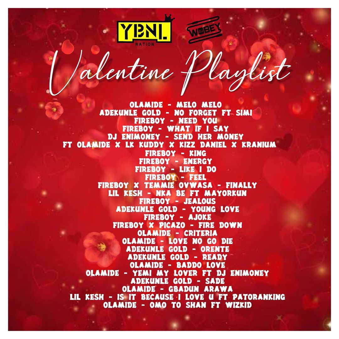 DJ Enimoney Valentine Playlist Art