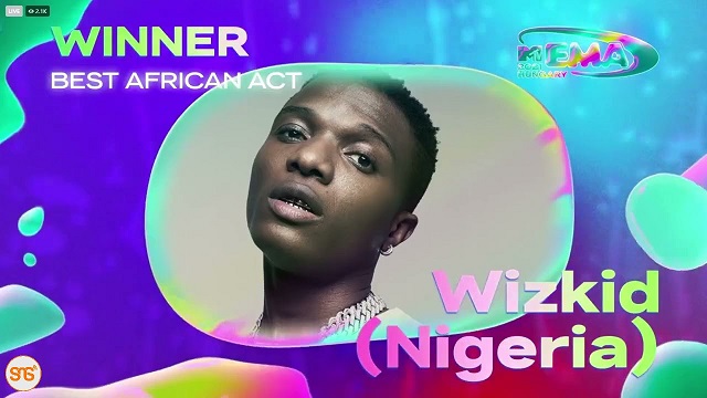 Wizkid 2021 MTV EMAs