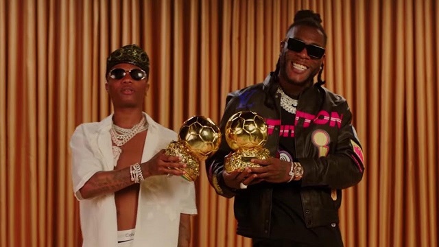 Burna Boy Ballon D’Or video