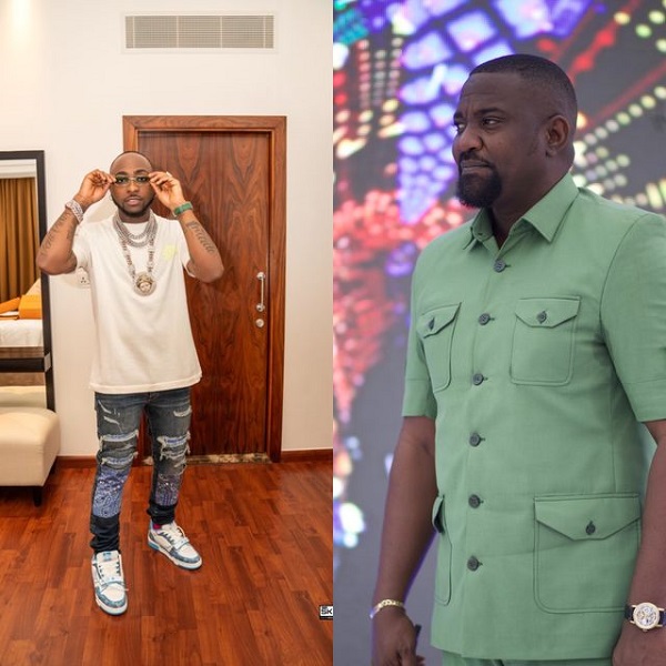 Davido and John Dumelo