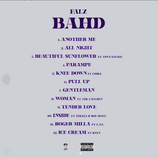 Falz Bahd Album Tracklist