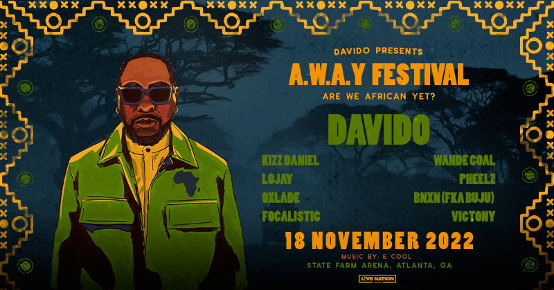 Davido Postpones 'A.W.A.Y' Atlanta Festival Till November 2023