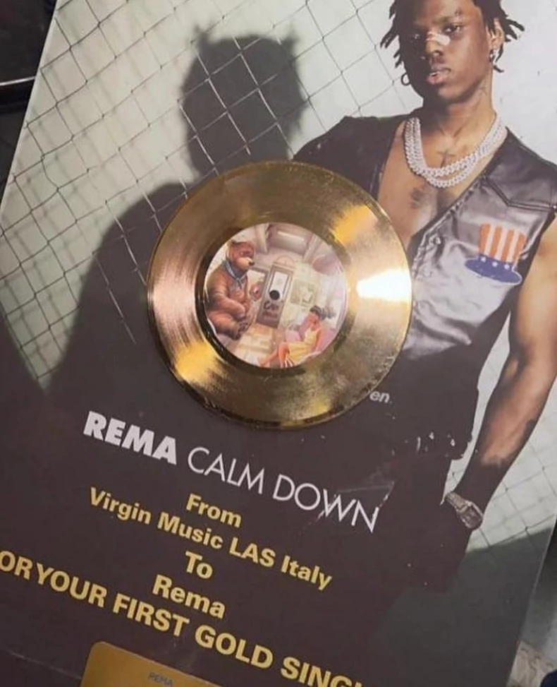 Rema's 'Calm Down' Earns Gold Certification In Italy