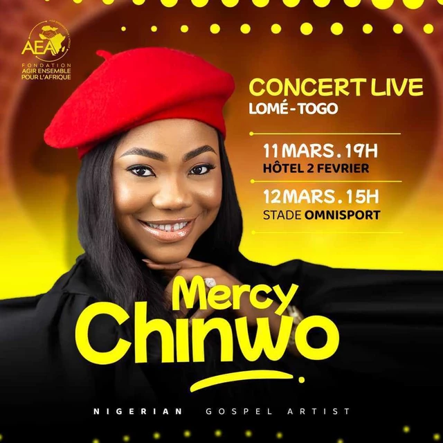Mercy Chinwo Scheduled To Headline Gospel Concert In Togo